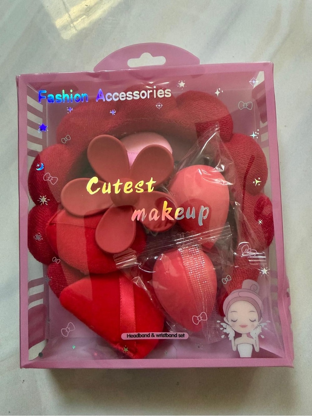 Cutest Makeup Pink Hair Accessories Set - Fashion Accessories